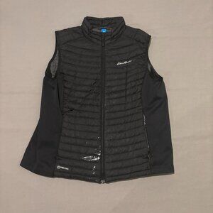 Eddie Bauer Vest Womens XL Black First Ascent Lightweight Hiking Sleeveless